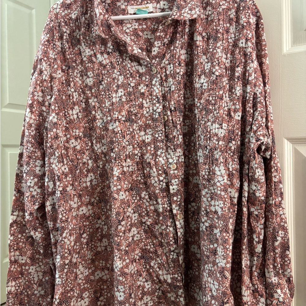 Floral Long Sleeve button down